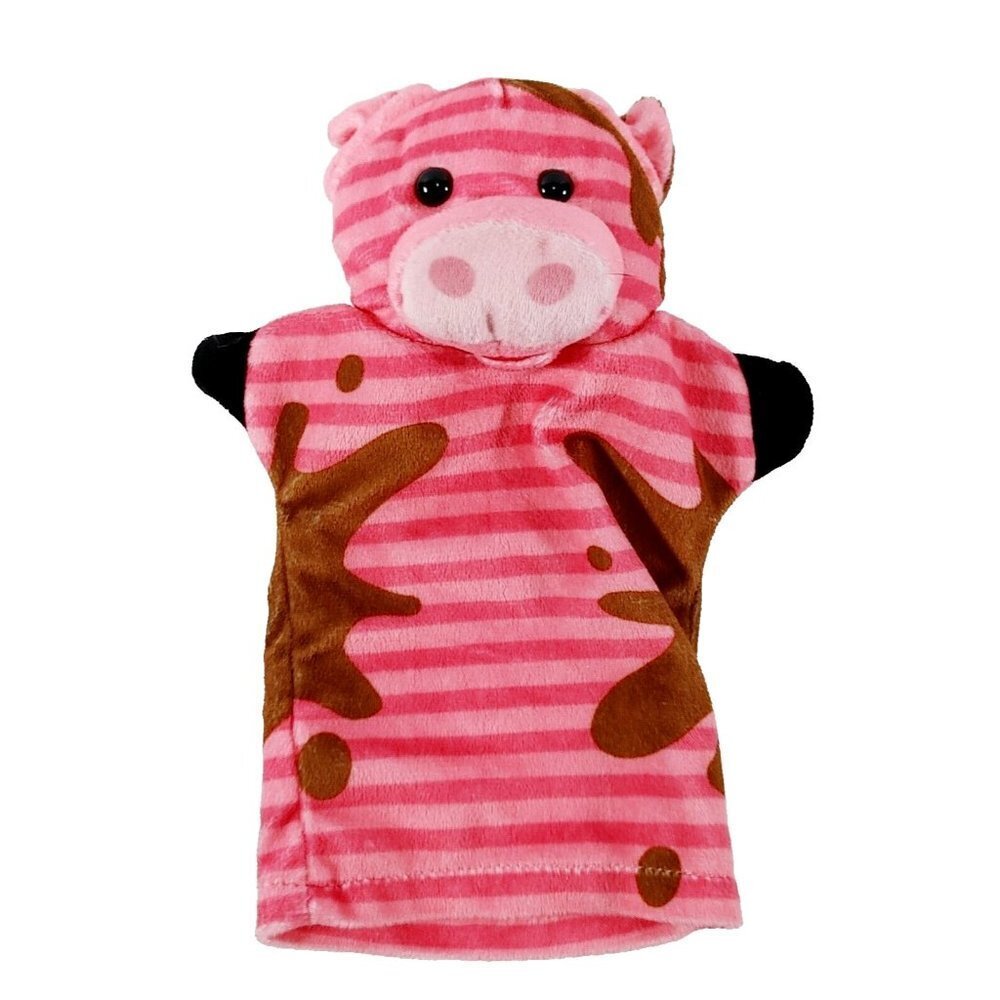 Melissa & Doug Pink Muddy Pig Piggy Hand Puppet Plush  Stuffed Animal 8"